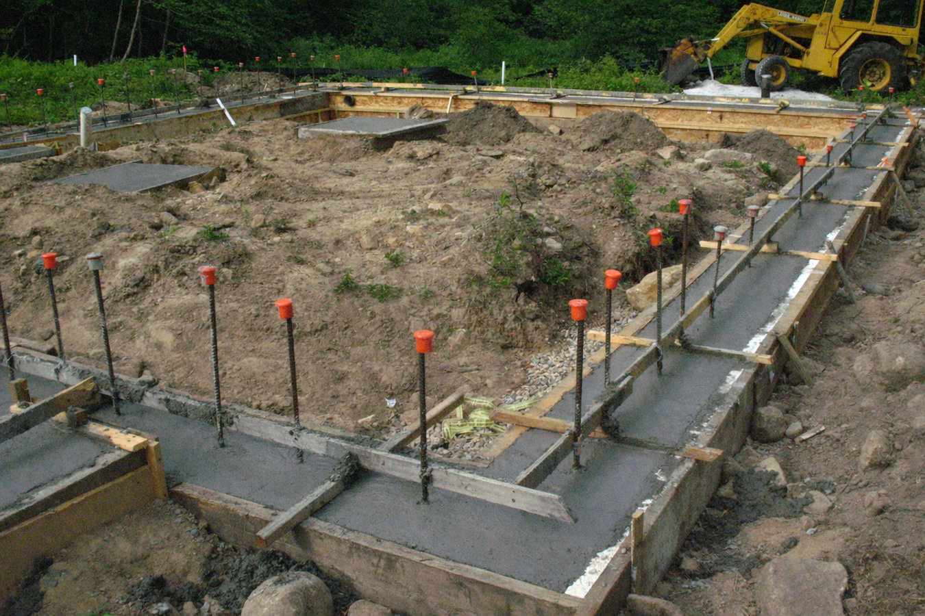 Concrete footings in Meriden, CT